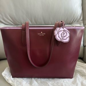 New Kate Spade Patti Tote with Flower Dangle WKR00191 Retail $329.